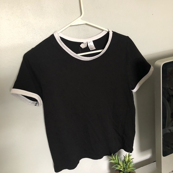 black & white ringer tee - Picture 1 of 1